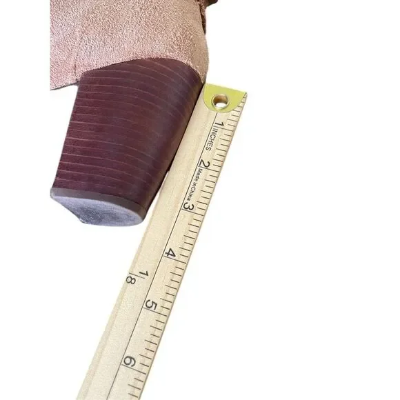 UGG Analise Chestnut Lace Up Ankle Boots Suede Chunky Heel Size 10 - Picture 3 of 13